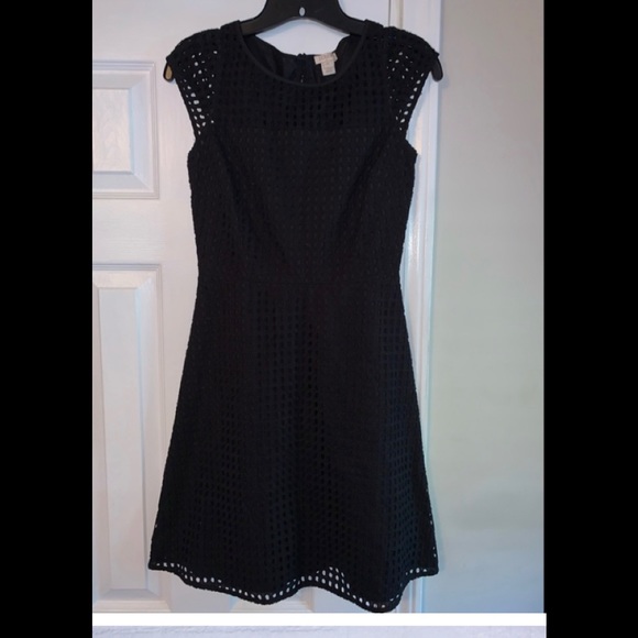 J. Crew Dresses & Skirts - Beautiful, like new, J Crew Black Eyelet Dress, Size 00